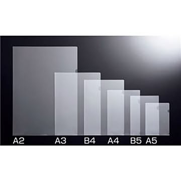 （まとめ） TANOSEE 再生クリアホルダー A3 クリア 1パック（10枚） 【×5セット】