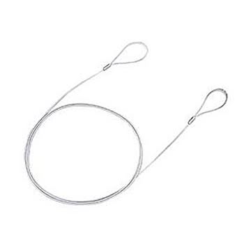 (まとめ)サンワサプライ eセキュリティ(ワイヤー、1.5m・1.0mm) SLE-6W【×10セット】