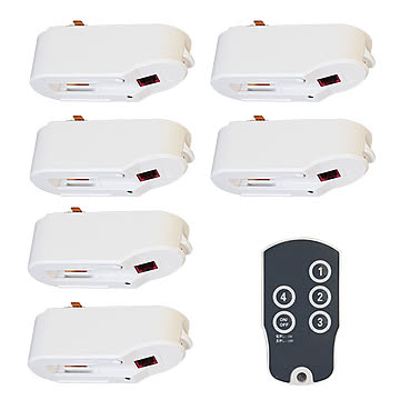 赤外線ダクトレール用変換プラグ リモコン 6個セット JZ003-6 光ノ屋照明