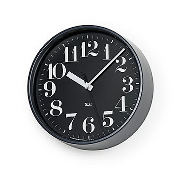 リキスチールクロック  数字指標 電波 メトロポリタンギャラリー Lemnos