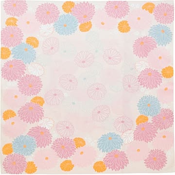 【風呂敷】100 ひめむすび Adeline Klarm 菊 パープル