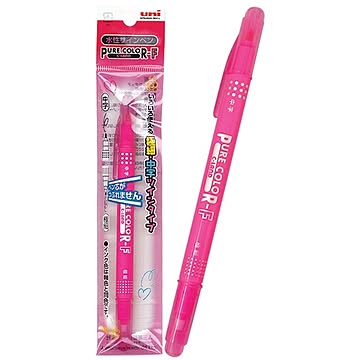 三菱水性ツインサインペンピュアカラーF（ピンク） 10個セット 31-914