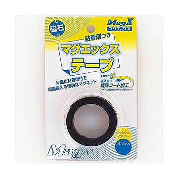 (まとめ) マグエックス マグネット粘着付テープ 幅30×長さ500×厚さ1.2mm MST-500-30 1個  【×50セット】