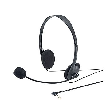 （まとめ） サンワサプライ 4極対応ヘッドセット MM-HS406BK 【×2セット】