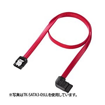 （まとめ）サンワサプライ 左L型シリアルATA3ケーブル TK-SATA3-07LL【×3セット】