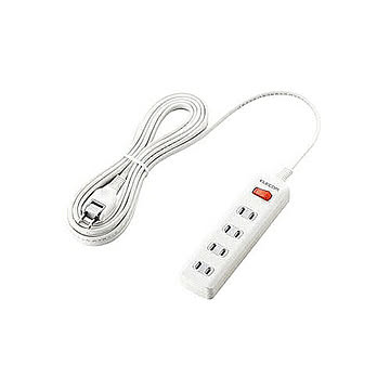 エレコム 一括スイッチ付　雷ガードタップ T-K3A-2450WH 管理No. 4953103457072