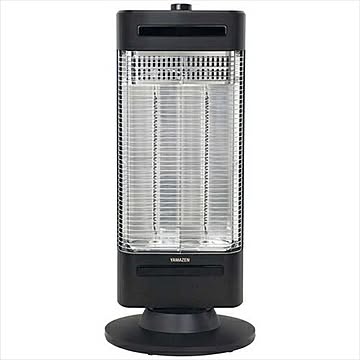山善 DC-SW092 電気ストーブ カーボンヒーター 障害物センサー 転倒OFF BK