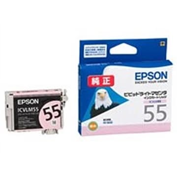 (業務用5セット) EPSON エプソン インクカートリッジ 純正 ICVLM55 ビビッドライトマゼンタ