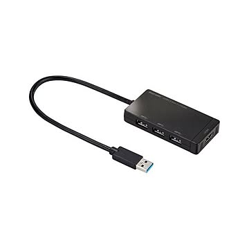 サンワサプライ HDMIポート搭載 USB3.2Gen1 3ポートハブ USB-3H332BK