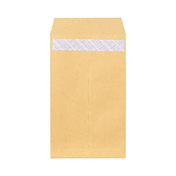 (まとめ) ピース R40再生紙クラフト封筒 テープのり付 角8 85g／m2 843 1パック（100枚）  【×30セット】