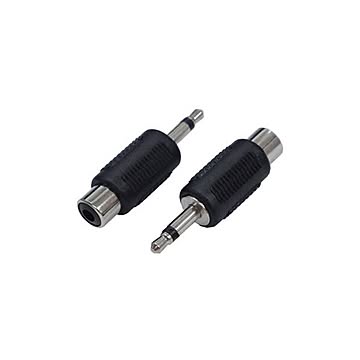 (まとめ)変換名人 AVプラグ RCA(メス) to 3.5mm(オス)モノラル AV/RCAJ-35PM(2P)×20セット