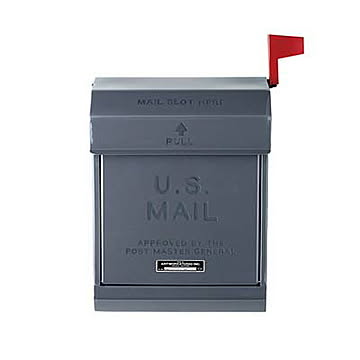 U,S, Mail box 2 ユーエス メールボックス 2  (エンボス文字あり) TK-2078 郵便受け 郵便ポスト フラグバー付き