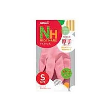 （まとめ）ショーワ ナイスハンドミュー厚手 Sサイズ ピンク【×20セット】