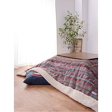 こたつ布団 こたつ掛布団 190×230cm 長方形 レッド 薄掛け リビング ダイニング インテリア雑貨 引っ越し