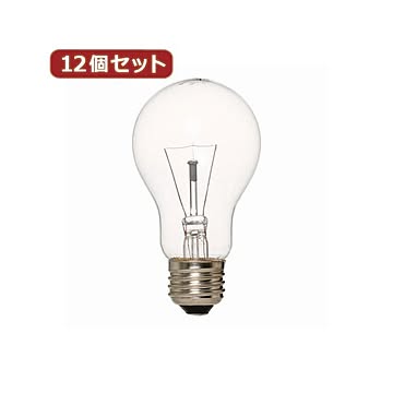 YAZAWA 12個セット 長寿命クリア100W形 L100V100WCLX12