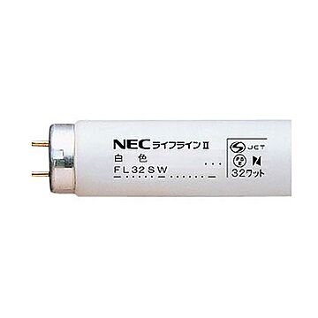 まとめNEC 蛍光ランプ ライフラインII直管スタータ形 32W形 白色 FL32SW.25 1セット25本×3セット