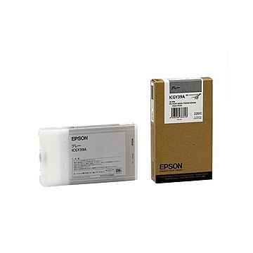 （まとめ） エプソン EPSON PX-P／K3インクカートリッジ グレー 220ml ICGY39A 1個 【×3セット】