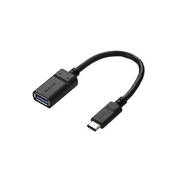 (まとめ)エレコム USB3.1ケーブル(Type-C-Standard-A) MPA-AFCM01NBK×2セット