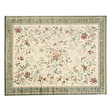 ロイヤルパレス アムール モケットラグマット 約135×195cm グリーン