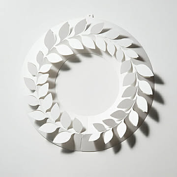 ペーパーリース 月桂樹M / Paper Wreath PW02-M-370