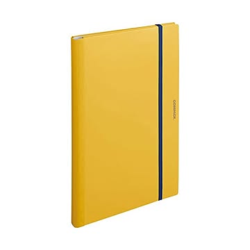 まとめキングジム 二つ折りクリアーファイルコンパック A3 10ポケット 黄 5896H 1冊 ×5セット