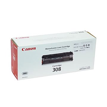 (まとめ）キヤノン Canon トナーカートリッジ508(308) 輸入純正品 1個【×3セット】