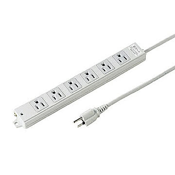 工事物件雷ガードタップ(3P・マグネット付・6個口・3m) 管理No. 4969887831533