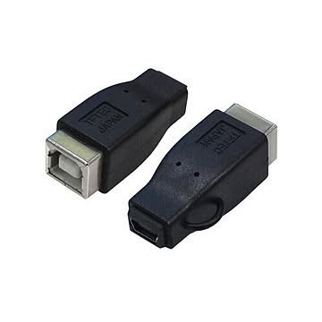変換名人 変換プラグ USB B(メス)→miniUSB(メス) USBBB-M5B