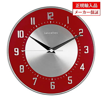 【正規輸入品】 イギリス ロジャーラッセル 掛け時計 ROGER LASCELLES デコ ドーム クロック DECO DOME CLOCK レッド 赤 (DECO/DOME/RED)