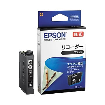 (まとめ）エプソン インクカートリッジRDH-BKブラック×5セット