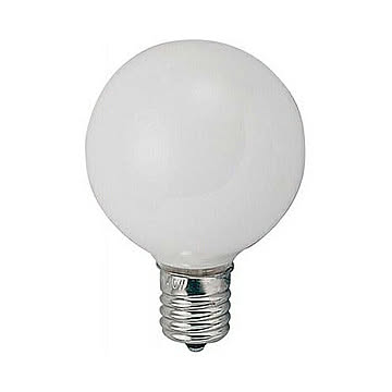 YAZAWA ベビーボール球25WホワイトE17 G501725W 管理No. 4966307302055