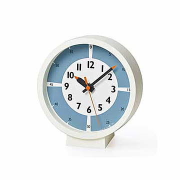 Lemnos レムノス fun pun clock with color! for table ふんぷんくろっく ウィズ カラー フォア テーブル YD18-05 知育時計 置掛兼用 掛時計 置時計