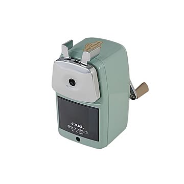 （まとめ） カール事務器 エンゼル5 プレミアム3 鉛筆削器 ライトグリーン 【×3セット】