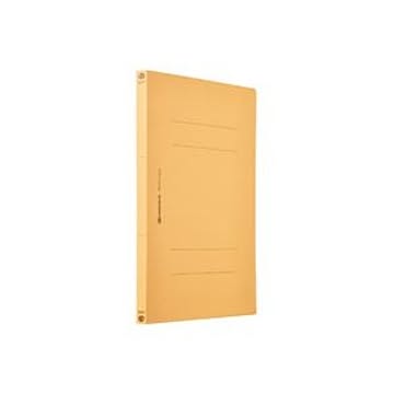 (業務用20セット) フラットファイル/紙バインダー 【A4/2穴 10冊入り】 タテ型 イエロー(黄) D017J-YL
