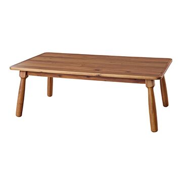 天然木製 ローテーブル こたつ 105cm×60cm 長方形 本体