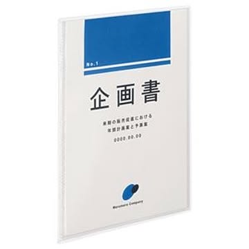 （まとめ） TANOSEE クリアブック（高透明ポケット） A4タテ 10ポケット 背幅3mm クリア 1冊 【×20セット】