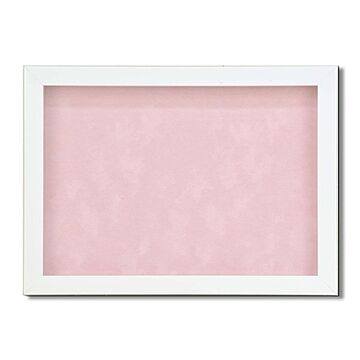 【ピンバッチ・缶バッチを飾れる額】壁掛け・スタンド付 紫外線やほこりや劣化から防ぐ A4(297×210mm) ピンク