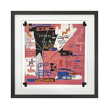 美工社 Jean-Michel Basquiat アートフレーム Six Fifty, 1982