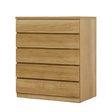 丸田木工 フィット 幅80 5段 奥行55 チェスト 完成品 日本製 大川家具