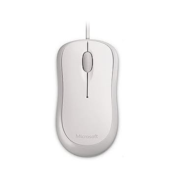 （まとめ）マイクロソフト ベーシック オプティカルマウス ホワイト P58-00072 1台【×5セット】