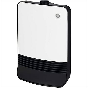 セラミックヒーター 電気ファンヒーター 温風 電気暖房 山善 YAMAZEN 1200W 人感センサー 1200W 省エネ 暖房出力2段階切替 DSF-TK12 W