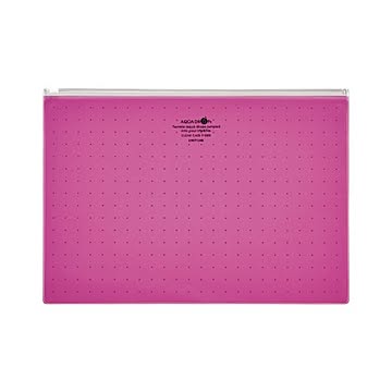 （まとめ） リヒトラブ AQUA DROPs クリヤーケース A4判 F-5303-3 赤 1枚入 【×10セット】