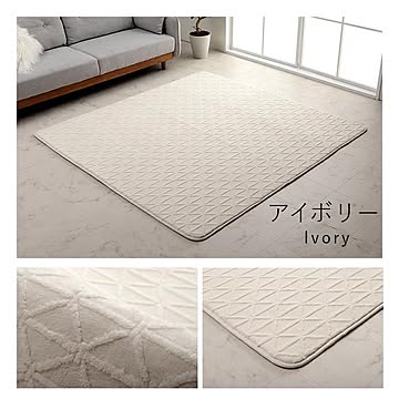 イケヒコ・コーポレーション リマリ ラグ 200×240cm アイボリー 9800346