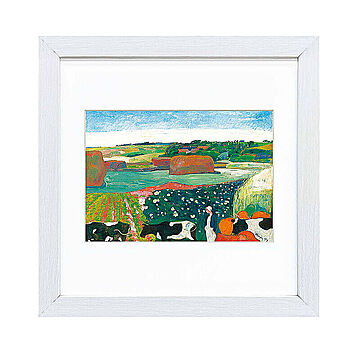 Paul Gauguin（ポール ゴーギャン） ブルターニュの干し草 アートポスター（フレーム付き） m11510