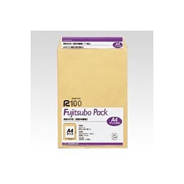 （まとめ） 藤壷クラフトパック封筒 クラフト製・パック入 PK-A4 11枚入 【×10セット】