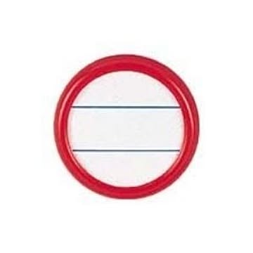 (業務用300セット) ソニック 丸型名札 NF-15-R 両用 大 赤