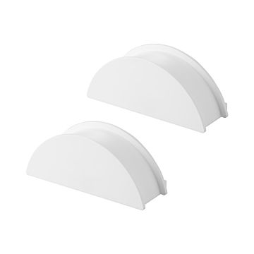 tower タワー (山崎実業) ウォールカチューシャ＆帽子ホルダー 2個組 石こうボード壁対応 Wall-Mounted Headband & Hat Holder 石膏ボードピン 浮かせて収納