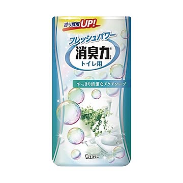 （まとめ） エステー トイレの消臭力 アクアソープ 400ml 1セット（3個） 【×5セット】