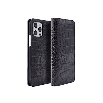 abbi SIGNATURE LIPARI イタリアンレザーダイアリーケース for iPhone 13 Pro ブラック ABS21814i13PBK