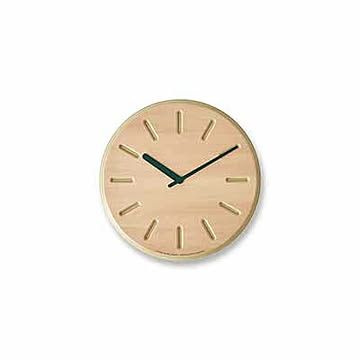 Lemnos レムノス DESIGN OBJECTS Paper-Wood CLOCK line ペーパーウッドクロック ライン DRL19-06  掛け時計 デザイン時計